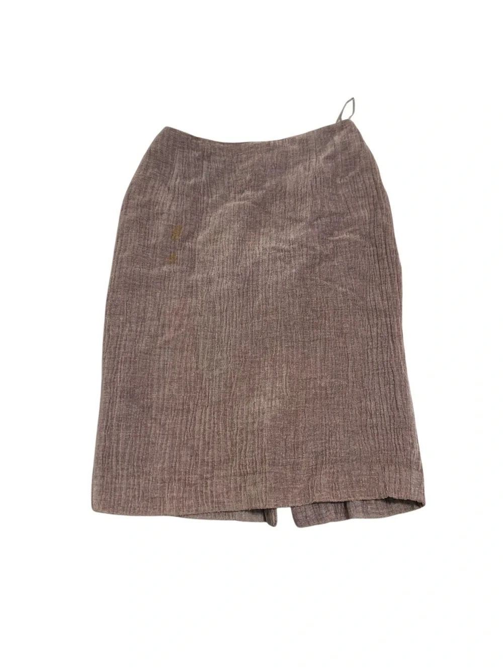 Emanuel Ungaro designer Taupe Ribbed Pencil Skirt
